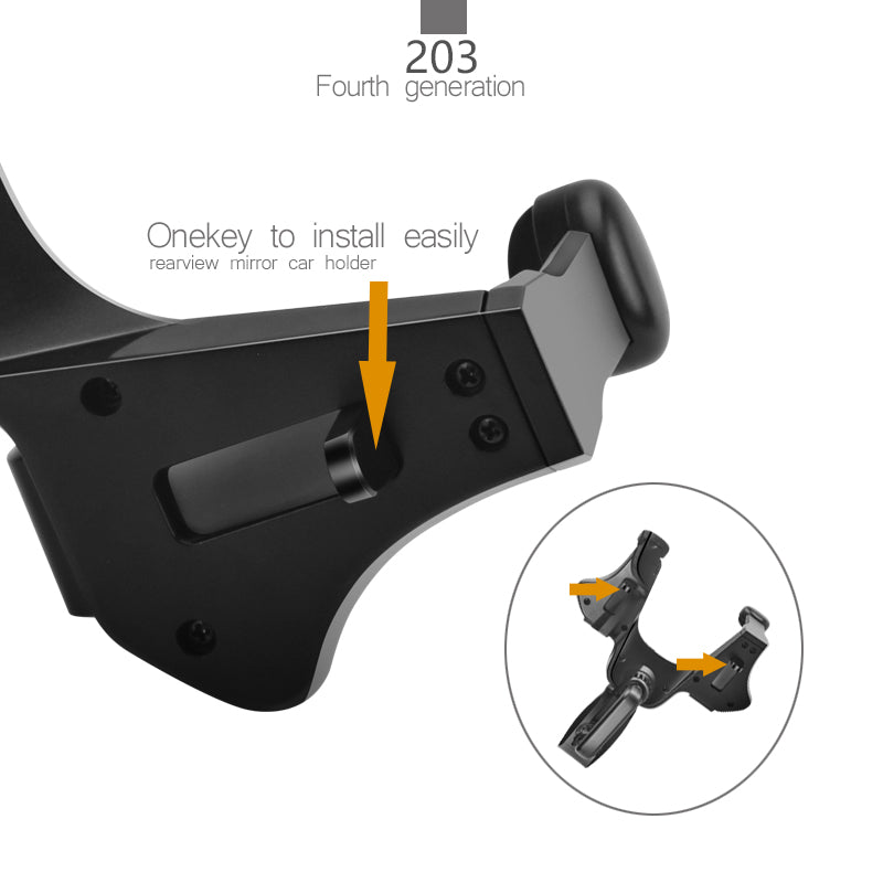 Car Rearview Mirror Mount Cell Phone GPS Stand Holder Cradle for iPhone Samsung Huawei Car Rearview Mirror Mount Cell Phone GPS Stand Holder Cradle for iPhone Samsung Huawei